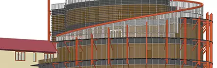 Facade VDC services for a commercial building