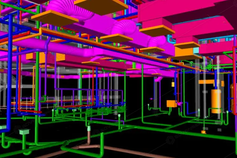 MEP BIM Modeling for Sports Entertainment Facility in USA