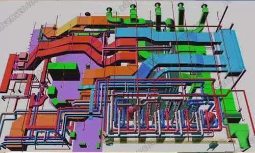 HVAC 3D modeling HVAC 3D model