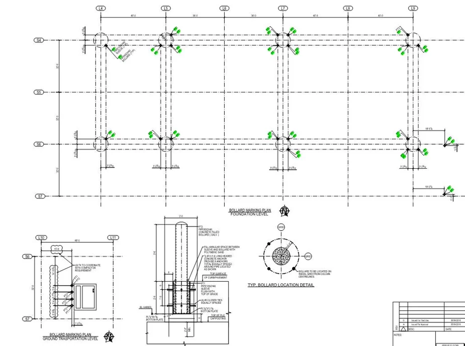 45 degree alignment for drawing presentation