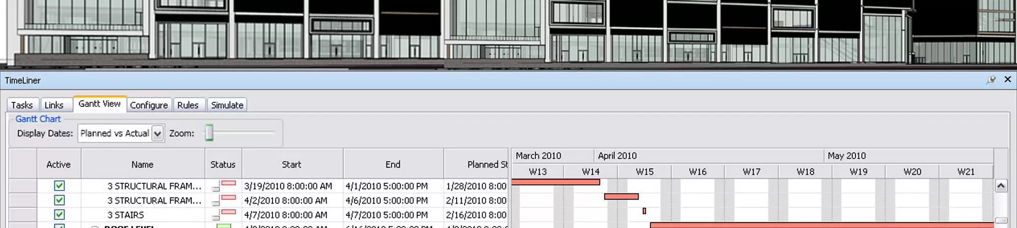 4D BIM Scheduling