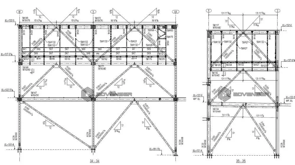 Structural shop drawing Structural steel shop drawing