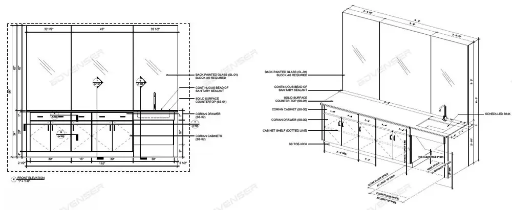 Millwork shop Drawing
