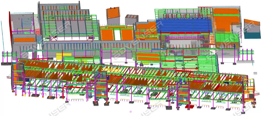 Structural model of school building