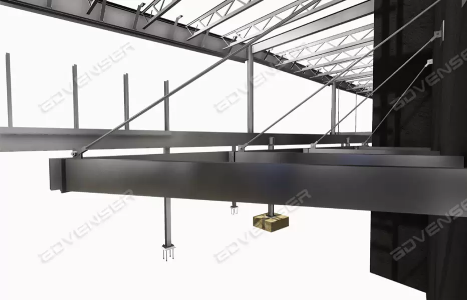 Structural steel canopy Structural steel canopy detailing