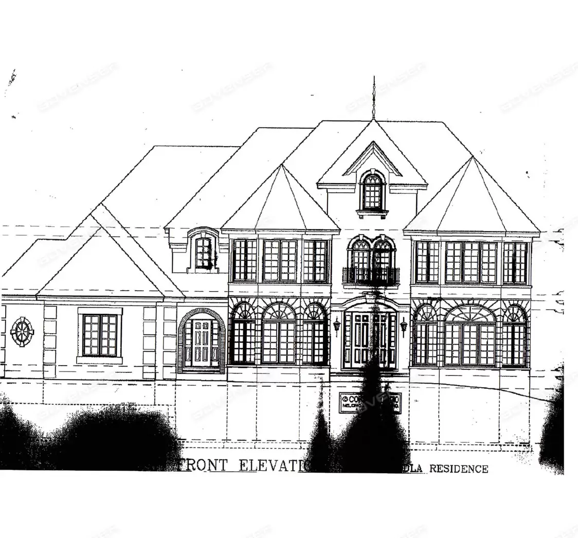 Preliminary elevation sketch received from client