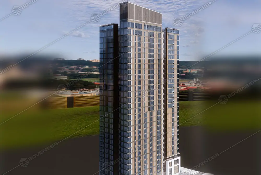 Architectural BIM Model Architectural BIM modeling for a commercial building