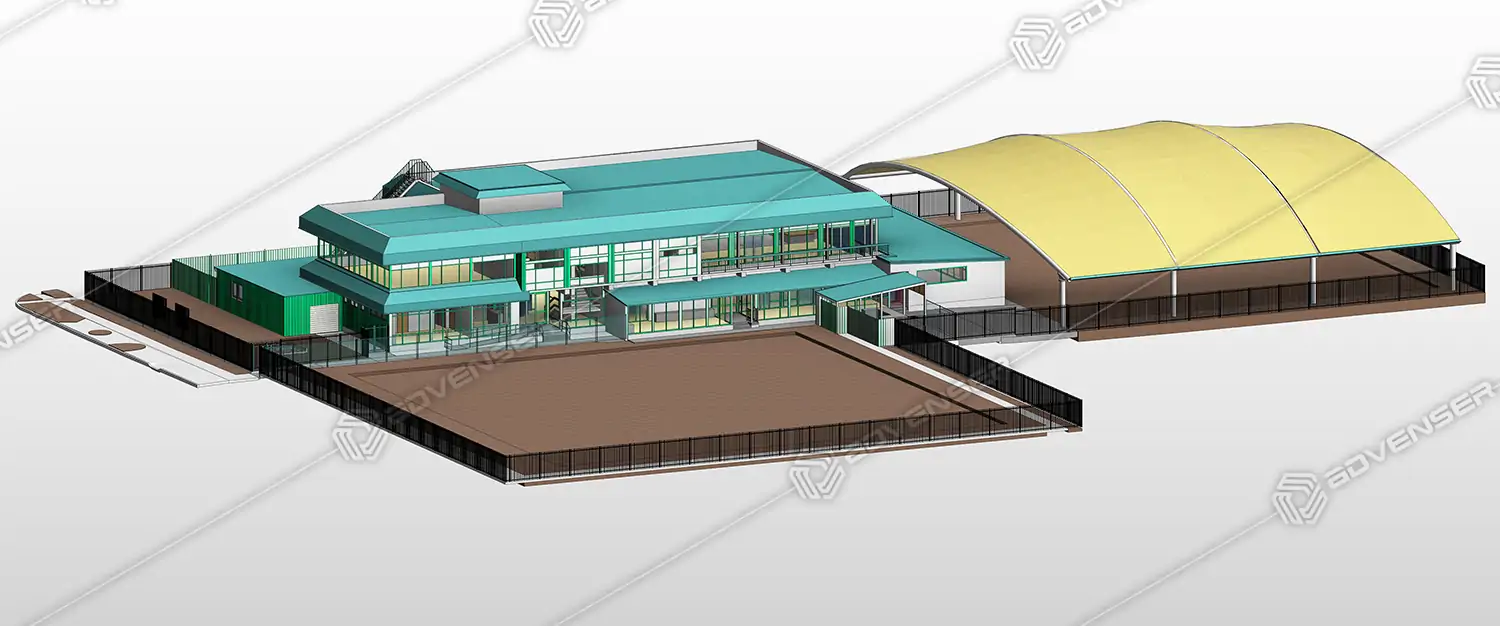 Scan to BIM - water treatment plant pointcloud scan to BIM