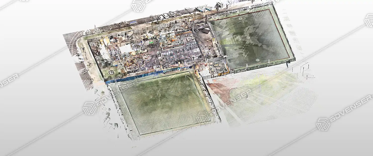 pointcloud output of an industrial building Pointcloud scan to BIM
